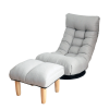 Single sofa reclining chair Japanese chair lazy sofa tatami balcony reclining chair leisure sofa adjustable chair(D0102HEC4FG)
