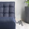 Single sofa reclining chair Japanese chair lazy sofa tatami balcony reclining chair leisure sofa adjustable chair(D0102HEC4TU)