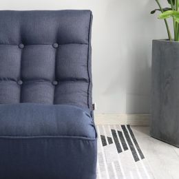 Single sofa reclining chair Japanese chair lazy sofa tatami balcony reclining chair leisure sofa adjustable chair(D0102HEC4TU)