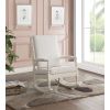 Tristin Rocking Chair in Cream Fabric & White(D0102HH7E02)