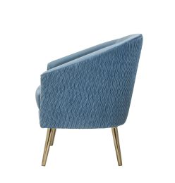 Benny Accent Chair, Velvet & Gold(D0102HH7EMJ)
