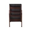 Raina Rocking Chair, Dark Brown PU & Espresso Finish(D0102HH7EZ2)