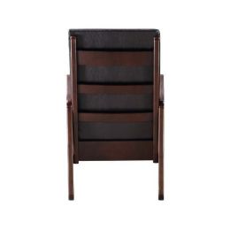 Raina Rocking Chair, Dark Brown PU & Espresso Finish(D0102HH7EZ2)