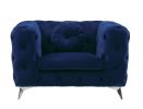 Atronia Chair, Blue Fabric YJ(D0102HH7R46)