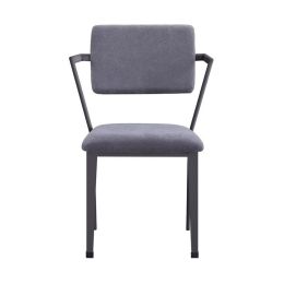 Cargo Chair, Gray Fabric & Gunmetal(D0102HH7RAP)