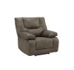 Harumi Recliner (Power Motion), Gray Leather-Aire YJ(D0102HH7RN8)