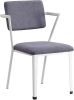 Cargo Chair, Gray Fabric & White YJ(D0102HH7RP6)