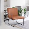 29.1 inches Faux Leather Wide Armchair(D0102HPYJ8G)