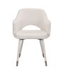 Applewood Accent Chair, Cream Velvet & Gold(D0102HH7EDT)