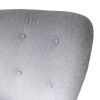 FAMIKITO Contemporary Stylish Button-Tufted Upholstered Accent Armchair with Wood Legs(D0102HPYXBG)