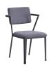 Cargo Chair, Gray Fabric & Gunmetal(D0102HH7RAP)