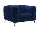 Atronia Chair, Blue Fabric YJ(D0102HH7R46)