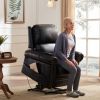 Orisfur. Power Lift Recliner Chair PU Leather Heavy Duty Reclining Mechanism Living Room Furniture with Remote Control(D0102HEBRJ7)