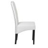 Dining PU Chair with Solid Wood Legs, 18.11&quot; L x 24.01&quot; W x 40.95&quot; H White(D0102HEC41V)