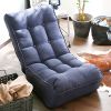 Single sofa reclining chair Japanese chair lazy sofa tatami balcony reclining chair leisure sofa adjustable chair(D0102HEC4TU)