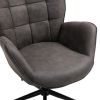 27.2 inches Wide Tufted Swivel Armchair(D0102HPYLJY)