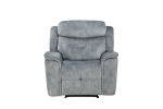 Mariana Recliner, Silver Gray Fabric(D0102HH7R36)