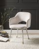 Applewood Accent Chair, Cream Velvet & Gold(D0102HH7EDT)
