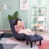 floor chair single sofa reclining chair Japanese chair lazy sofa tatami balcony reclining chair leisure sofa adjustable chair(D0102HEC4F7)