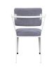 Cargo Chair, Gray Fabric & White YJ(D0102HH7RP6)