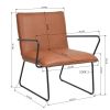 29.1 inches Faux Leather Wide Armchair(D0102HPYJ8G)