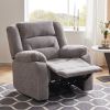 Orisfur. Linen fabric Heated Massage Recliner Sofa Ergonomic Lounge with 8 Vibration Points(D0102HEBR6W)