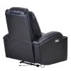 Oris Fur. Power Motion Recliner with USB Charge Port and Two Cup Holders -PU Leather Lounge chair for Living Room(D0102HEBRC7)