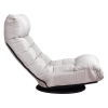 Single sofa reclining chair Japanese chair lazy sofa tatami balcony reclining chair leisure sofa adjustable chair(D0102HEC4FG)