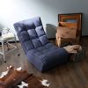 Single sofa reclining chair Japanese chair lazy sofa tatami balcony reclining chair leisure sofa adjustable chair(D0102HEC4TU)
