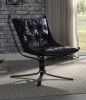 Carney Accent Chair, Vintage Blue Top Grain Leather(D0102HH7EYP)