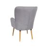 FAMIKITO Contemporary Stylish Button-Tufted Upholstered Accent Armchair with Wood Legs(D0102HPYXBG)