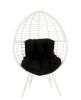 Galzed Patio Lounge Chair, Black Fabric & White Wicker(D0102HH7RG6)