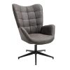 27.2 inches Wide Tufted Swivel Armchair(D0102HPYLJY)