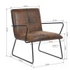 29.1 inches Faux Leather Wide Armchair(D0102HPYJ8Y)