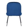 Set of 2 Accent Chair Soft Velvet Leisure Chair Upholstered Dining Chair with Backrest Armrest, Grey(D0102HPYYSG)