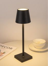 Aluminum LED Charging Table Lamp (Option: Black-Aluminum and iron)