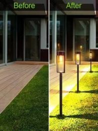 Lawn Lamp Outdoor Waterproof Tungsten Wire Solar Floor Outlet Type Garden (Option: Tungsten wire ground lamp)