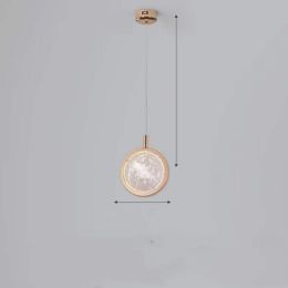 Bedroom Headboard Crystal Chandelier Restaurant Cafe Art Nordic Style Single Head (Option: Bubbles-Threecolor light W)